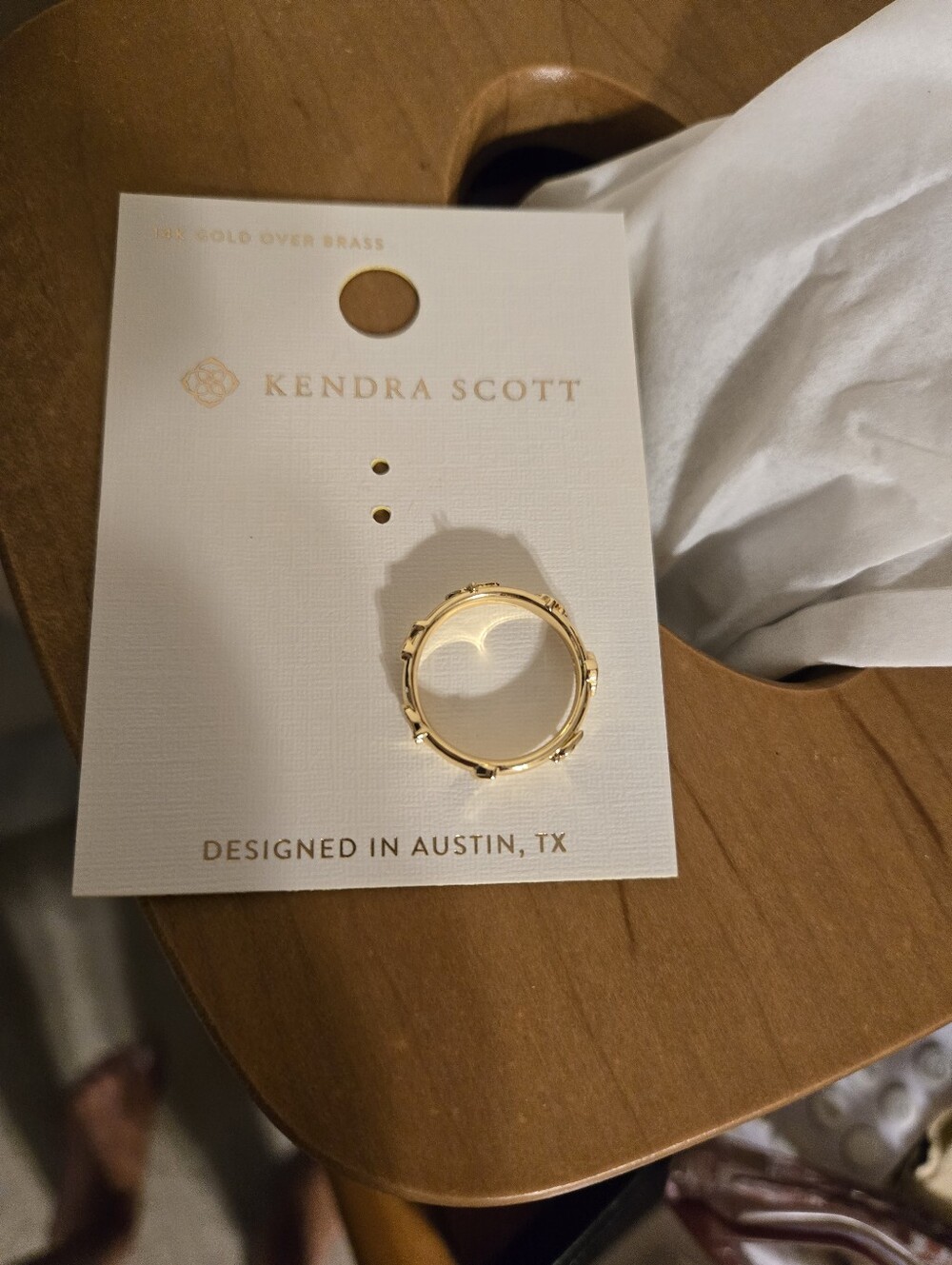 Kendra Scott Lucky Charm Band Ring  Gold